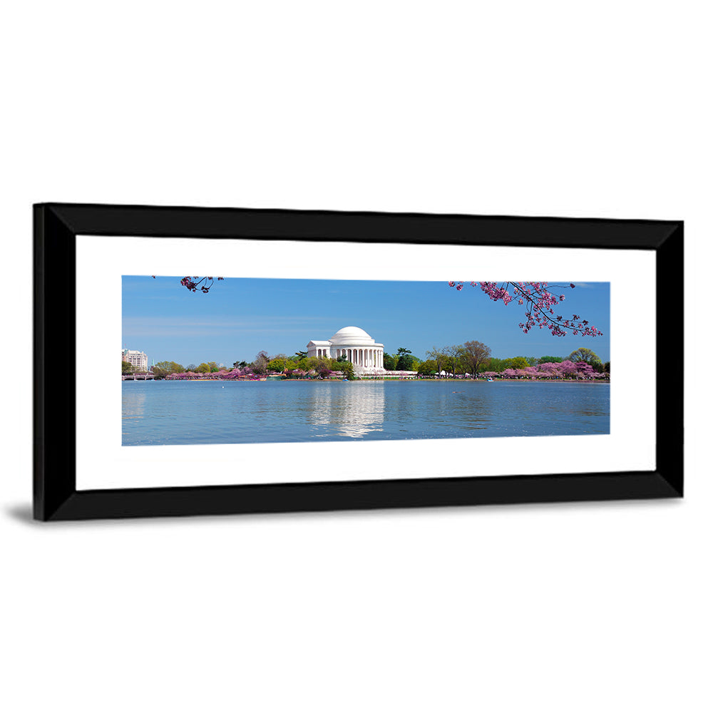 Thomas Jefferson Memorial with Cherry Blossoms Wall Art