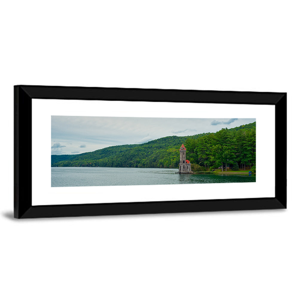 Otsego Lake View with Stone Tower Wall Art