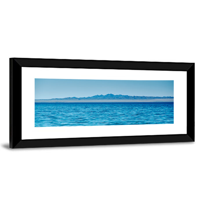 Khyargas Nuur Lake Wall Art as a framed print
