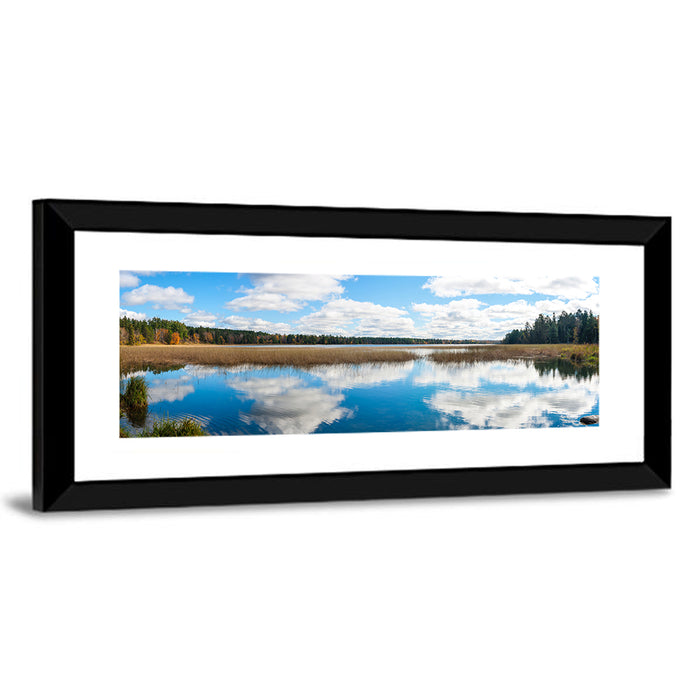 Lake Itasca Reflection Wall Art as a framed print