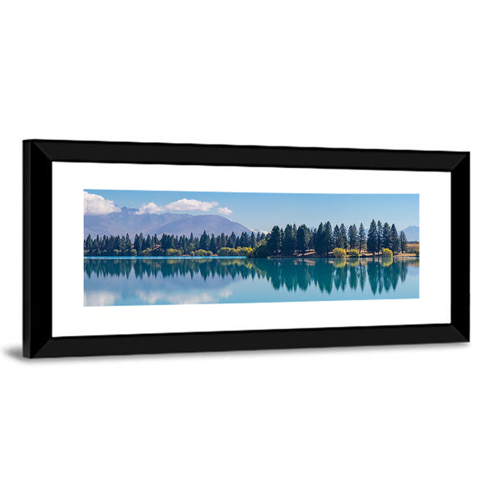 Lake Ruataniwha Reflection Wall Art as a framed print