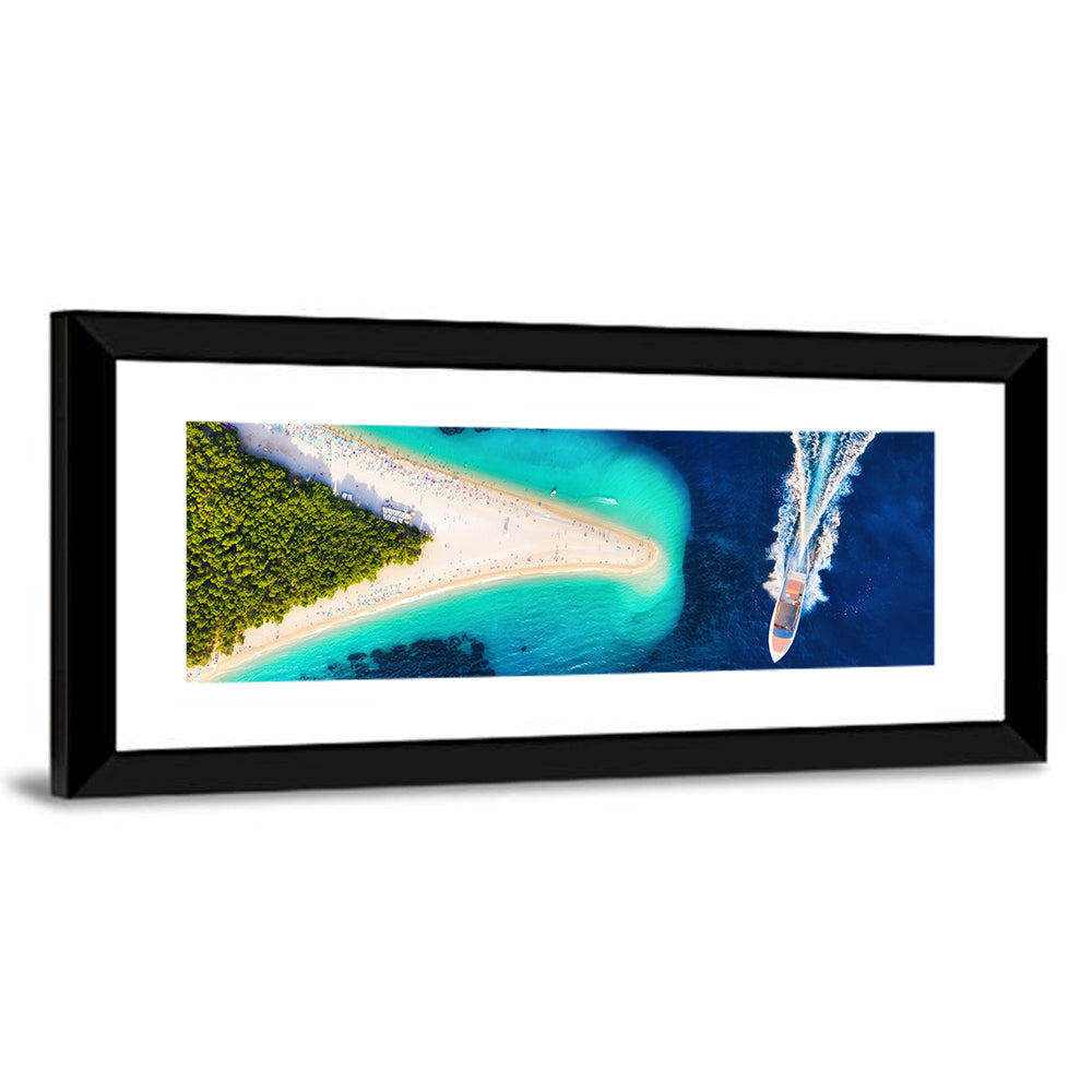 Zlatni Rat Beach Aerial, Bol Croatia Wall Art