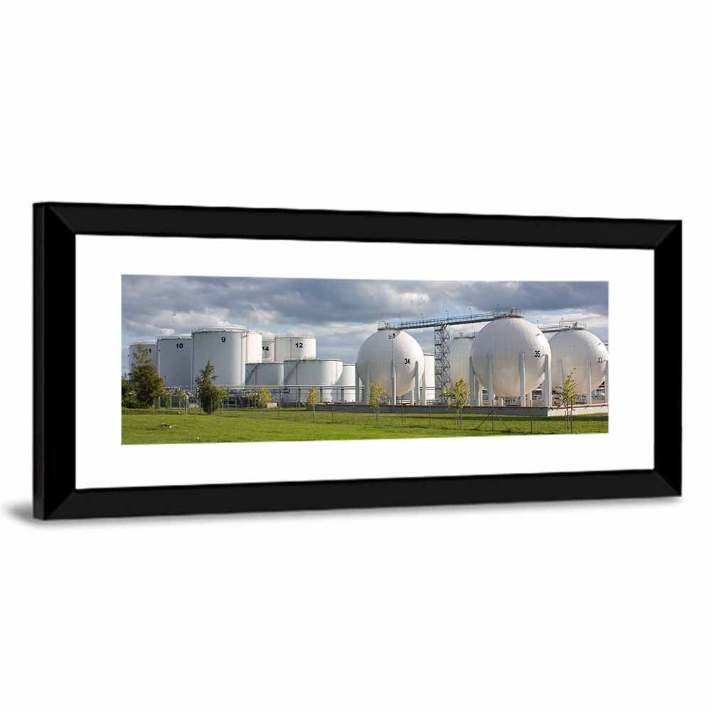 Numbered Industrial Storage Tanks Wall Art