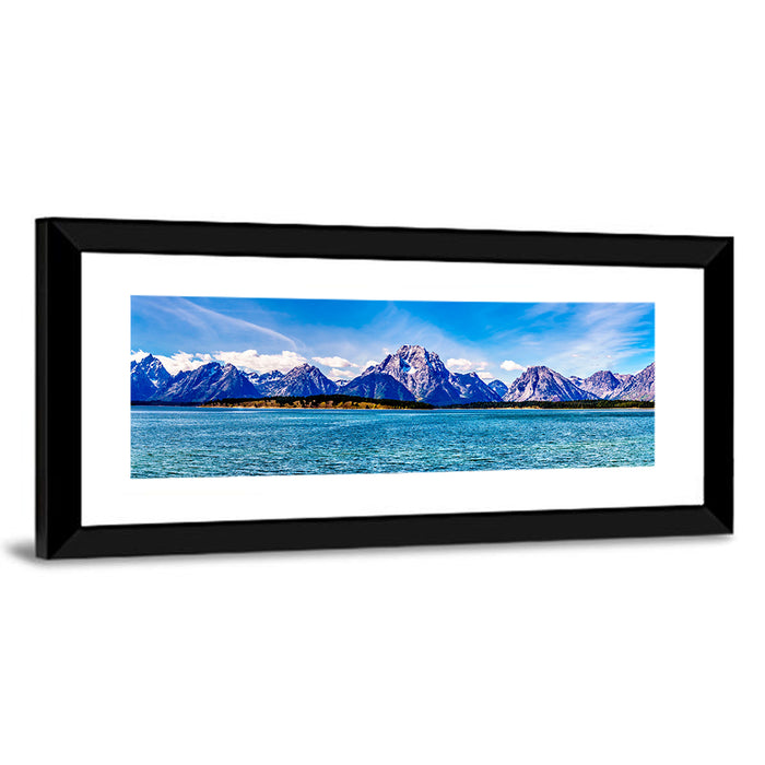 Mount Moran Over Jackson Lake Wall Art as a framed print