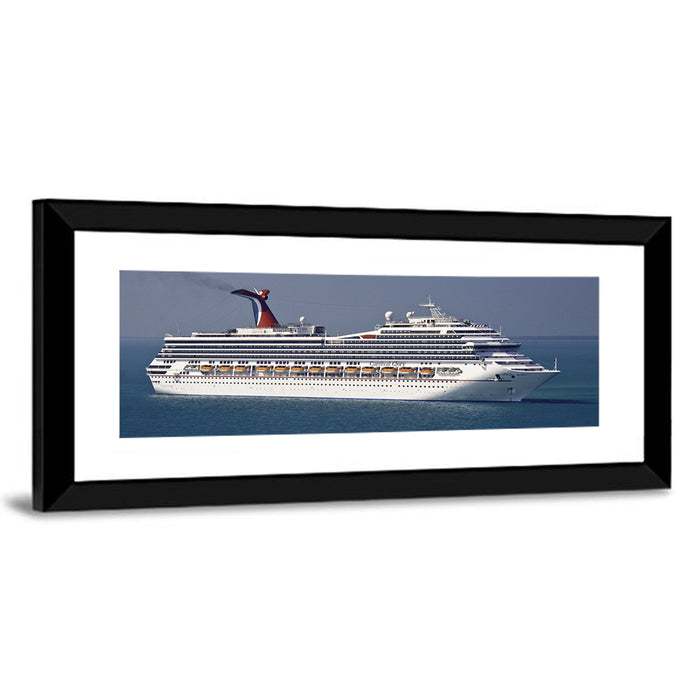 Carnival Glory Cruise Ship Wall Art as a framed print