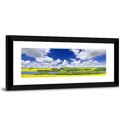 Canola Field In Saskatchewan Wall Art