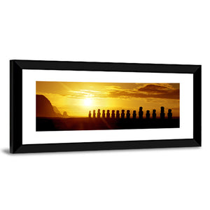 Stone Statues Easter Island Wall Art