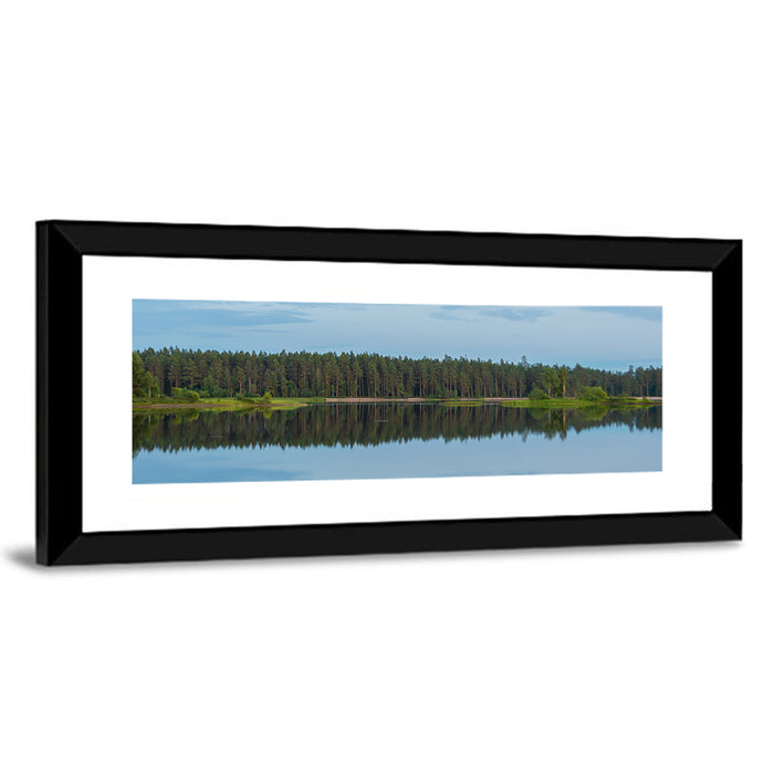 Lake Vanern Moonlight Wall Art as a framed print