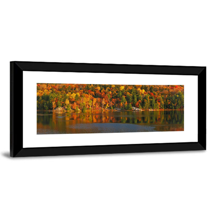 George Lake Morning Reflection Wall Art as a framed print