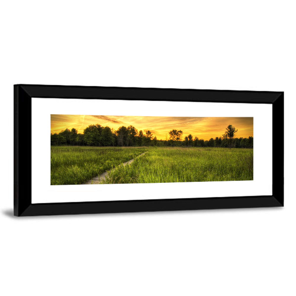 Irwin Prairie Boardwalk Sunset Wall Art