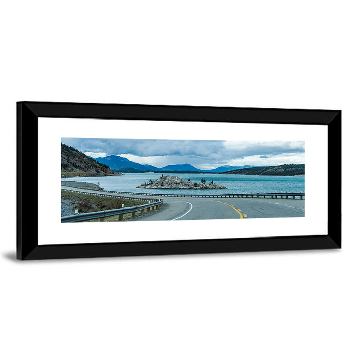 David Thompson Highway 11, Abraham Lake Wall Art as a framed print
