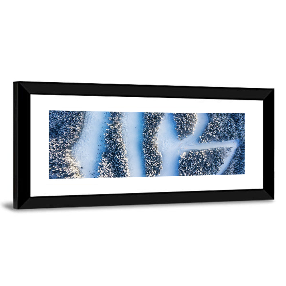 Ski Resort Pathways Wall Art