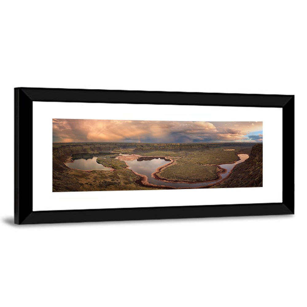 Soap Lake Storm Rainbow Wall Art