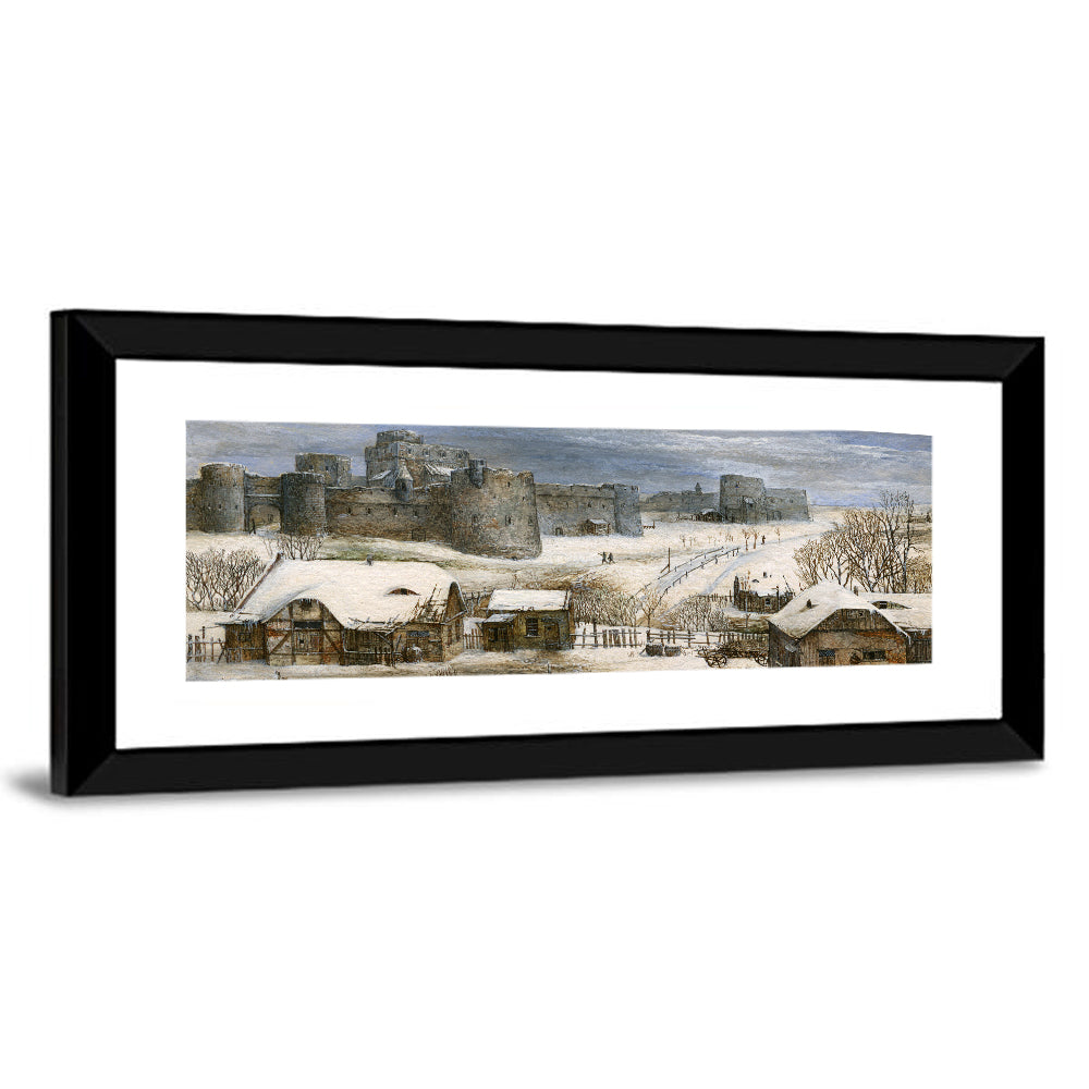 Snowbound Medieval Fortress Wall Art