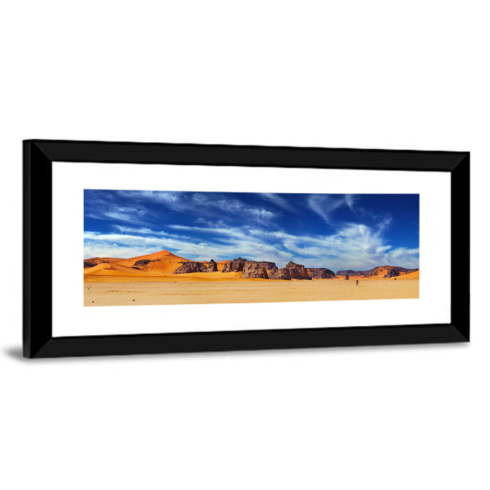 Sahara Sand Dunes Vista Wall Art as a framed print
