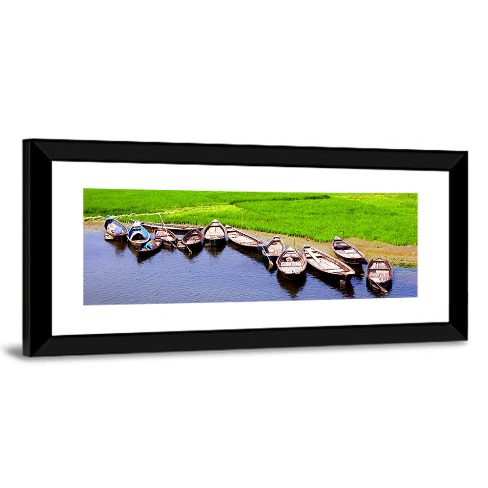 Boats at the Shoreline Wall Art