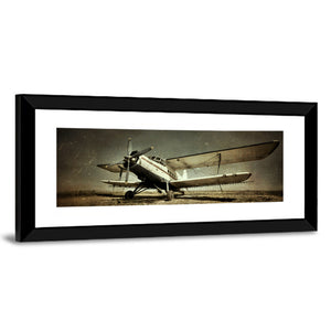 Old Military Plane Wall Art
