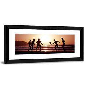 Football and Beach Sunset Wall Art