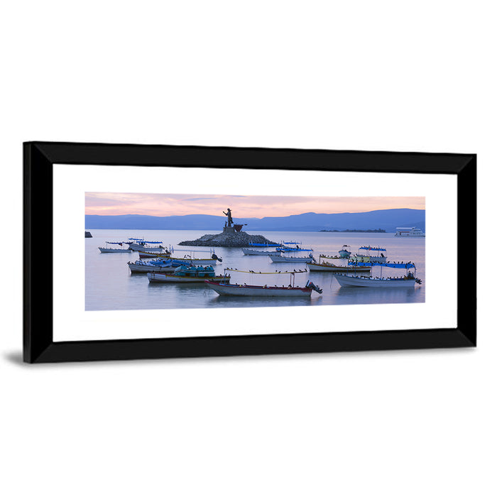 Lake Chapala Islet Sunrise Wall Art as a framed print