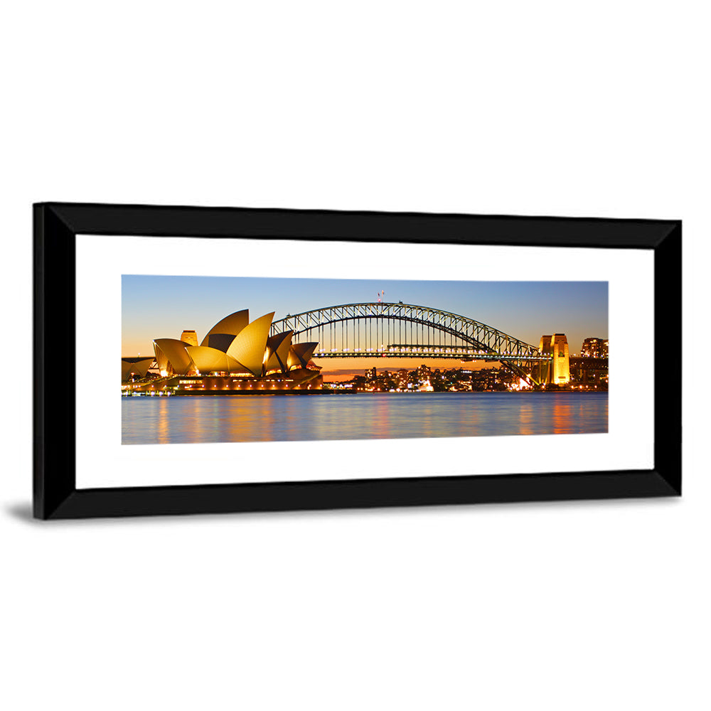 Sydney Harbour Bridge and Opera House Wall Art