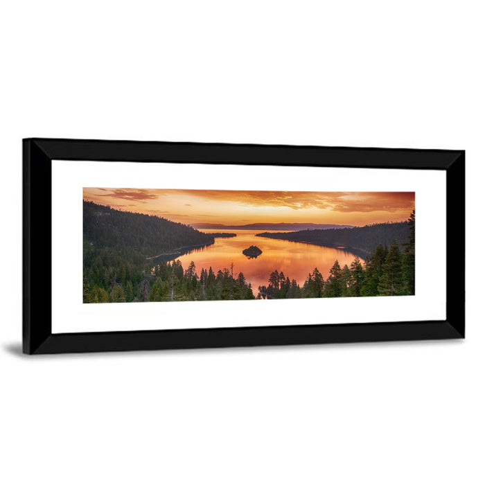 Emerald Bay Sunrise, Lake Tahoe Wall Art as a framed print