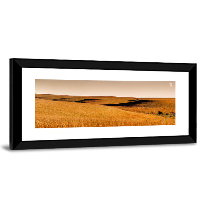 Kansas Tallgrass Prairie Wall Art as a framed print