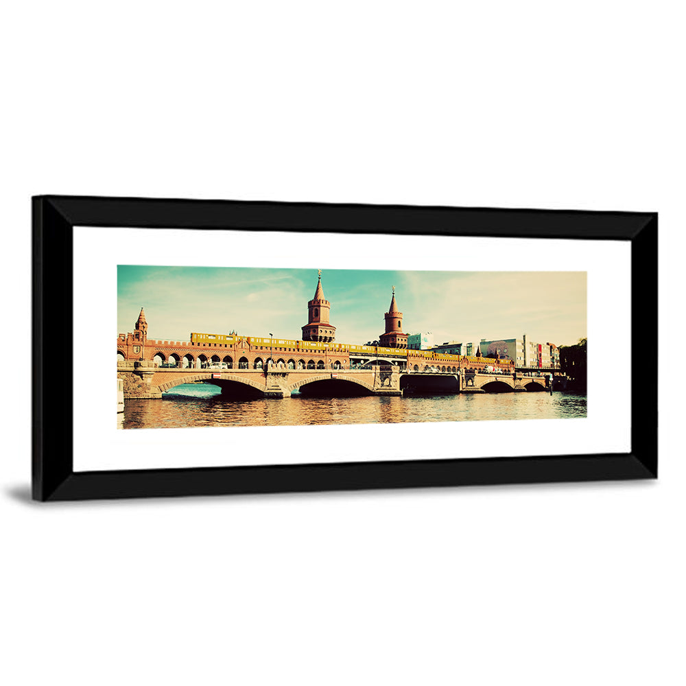 Oberbaum Bridge with Yellow Train Wall Art
