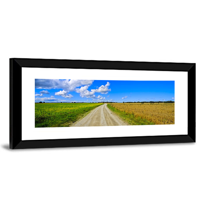 Estonian Summer Fields Wall Art as a framed print