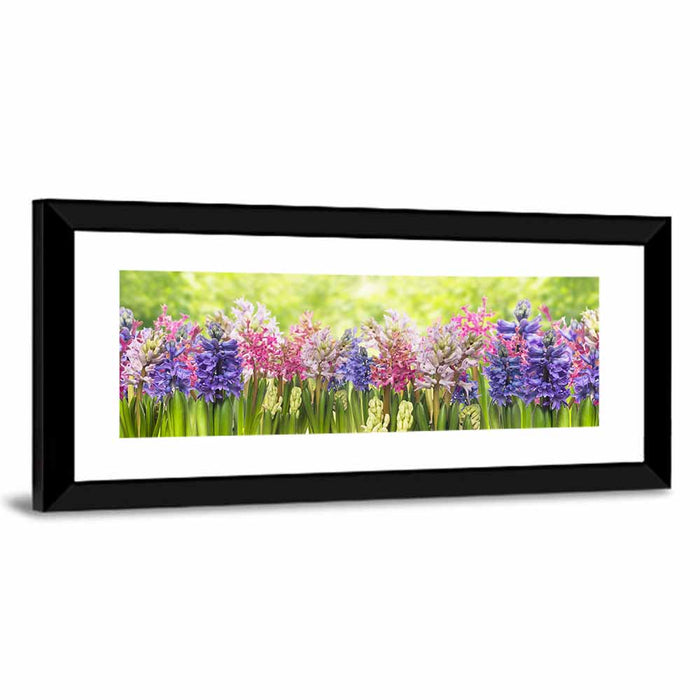 Hyacinth Cluster in Bloom Wall Art as a framed print