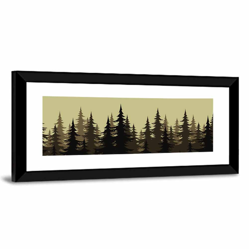 Fir Tree Silhouettes Wall Art