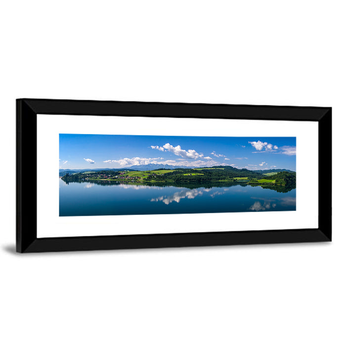 Lake Czorsztynskie Reflections Wall Art as a framed print