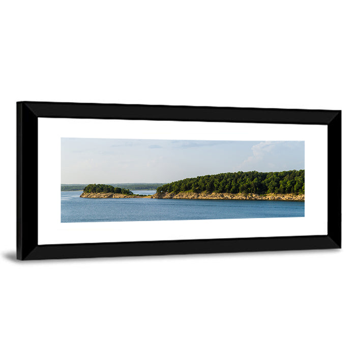 Truman Lake Peninsula Wall Art as a framed print