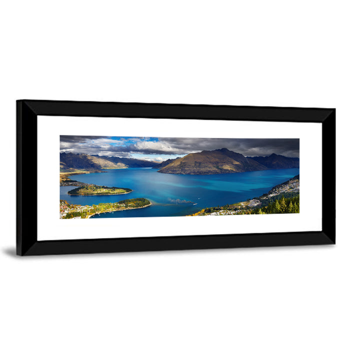 Lake Wakatipu Vista Wall Art as a framed print
