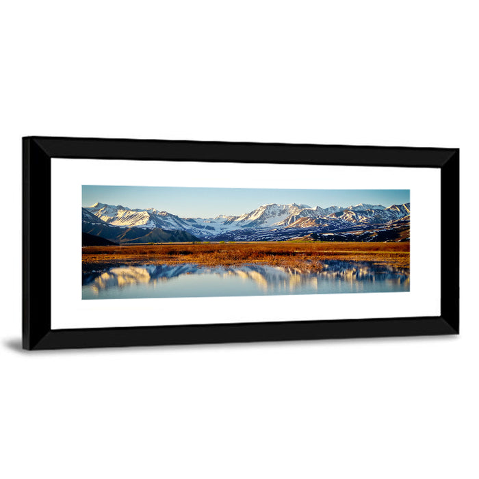 Summit Lake Reflection Wall Art as a framed print