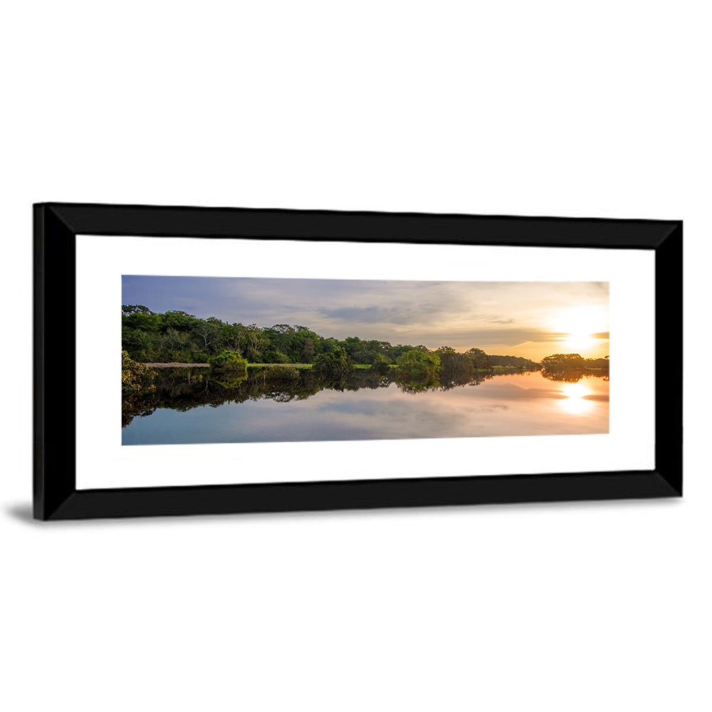 Amazon River Sunset Reflection Wall Art