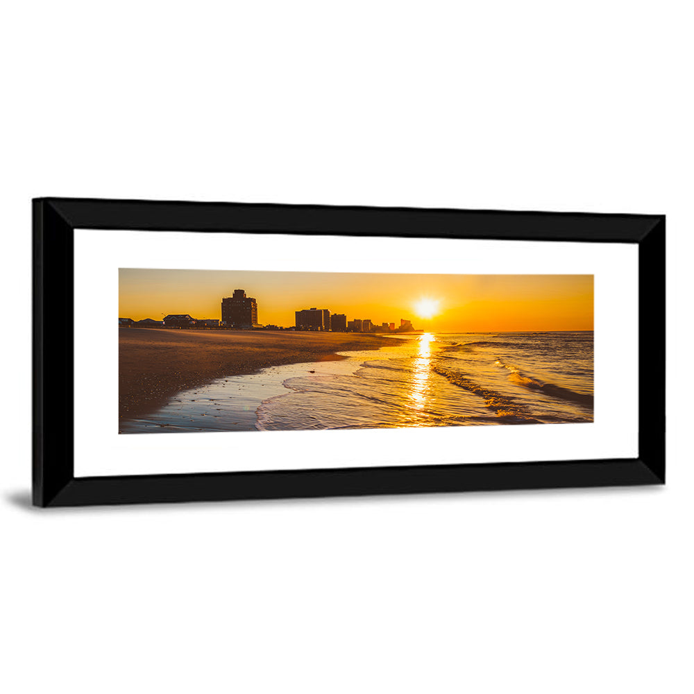 Ventnor Beach Sunrise Reflection Wall Art