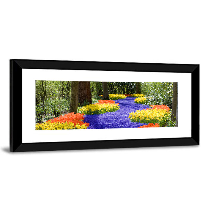 Spring Garden Path Wall Art as a framed print