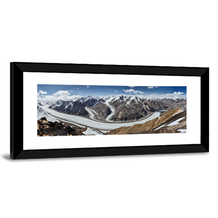Fedchenko Glacier Valley Wall Art as a framed print