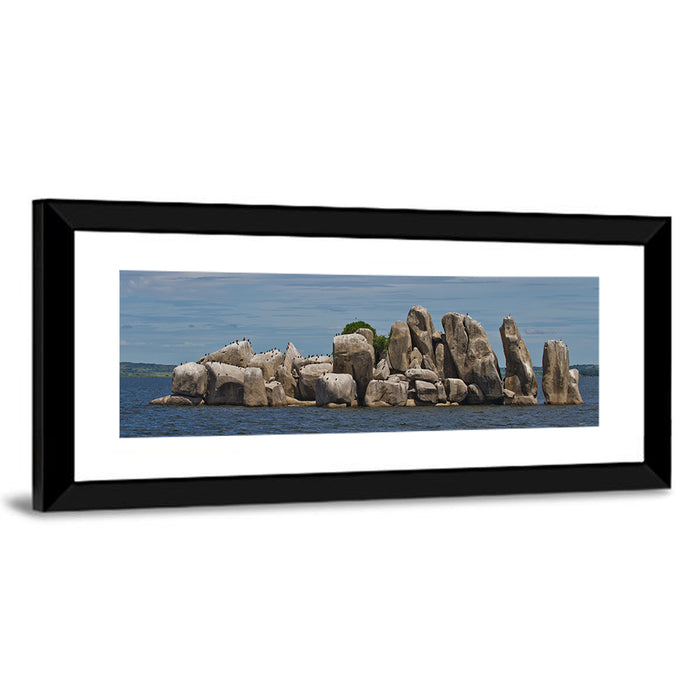 Stony Islet Lake Victoria Wall Art as a framed print