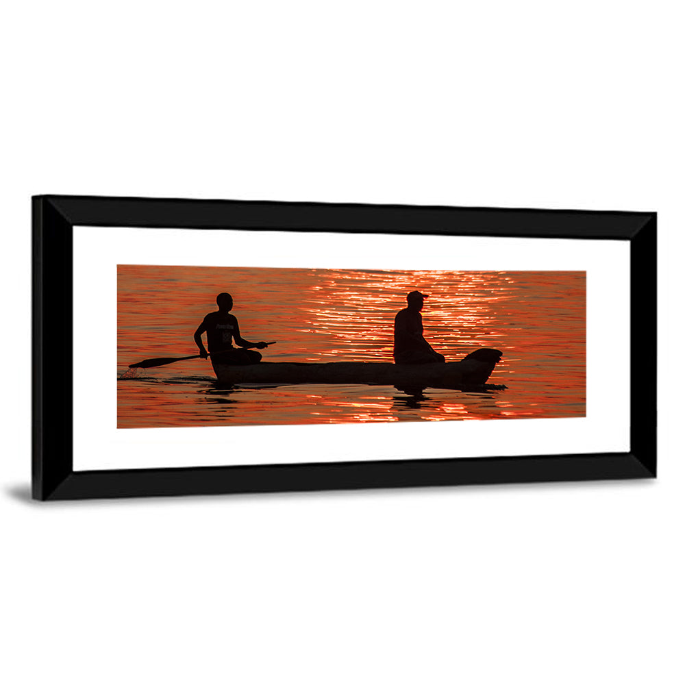 Sailing Boat at Sunset Wall Art