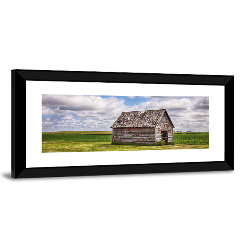 Old Farm Shed in Field Wall Art
