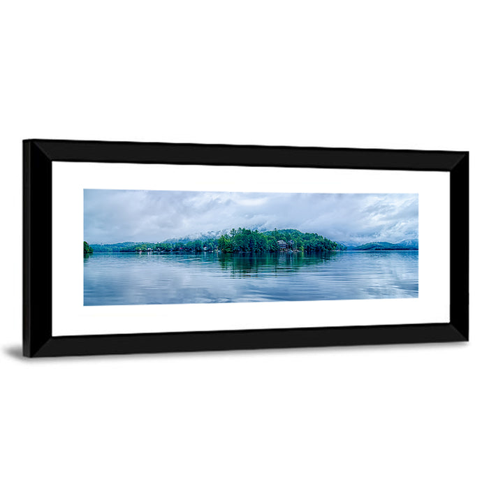 Lake Santeetlah Reflection Wall Art as a framed print