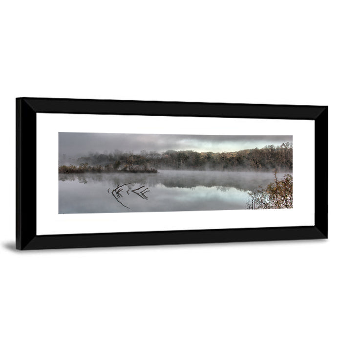 Millennium Park Lake Reflection Wall Art as a framed print