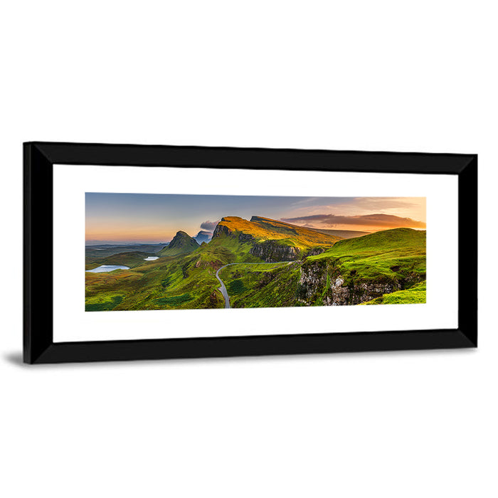 Quiraing Golden Hour, Isle of Skye Wall Art as a framed print