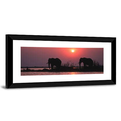 African Elephants Wall Art