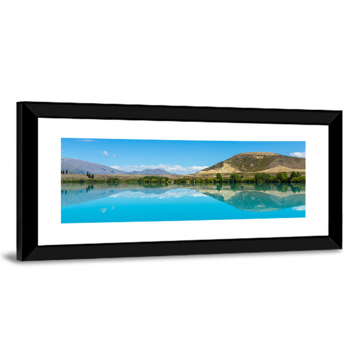 Lake Ruataniwha Wall Art as a framed print