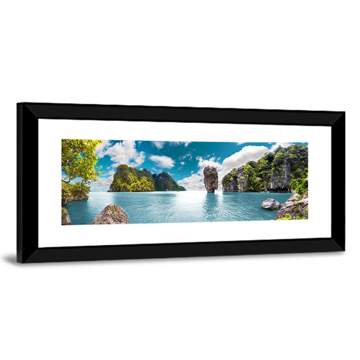 Khao Phing Kan Seascape Wall Art as a framed print