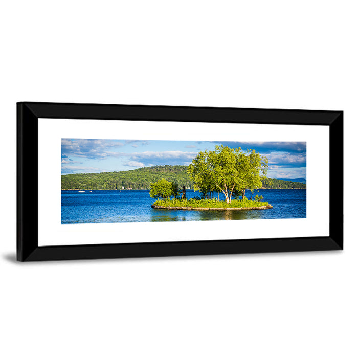 Lake Winnipesaukee Landscape Wall Art as a framed print