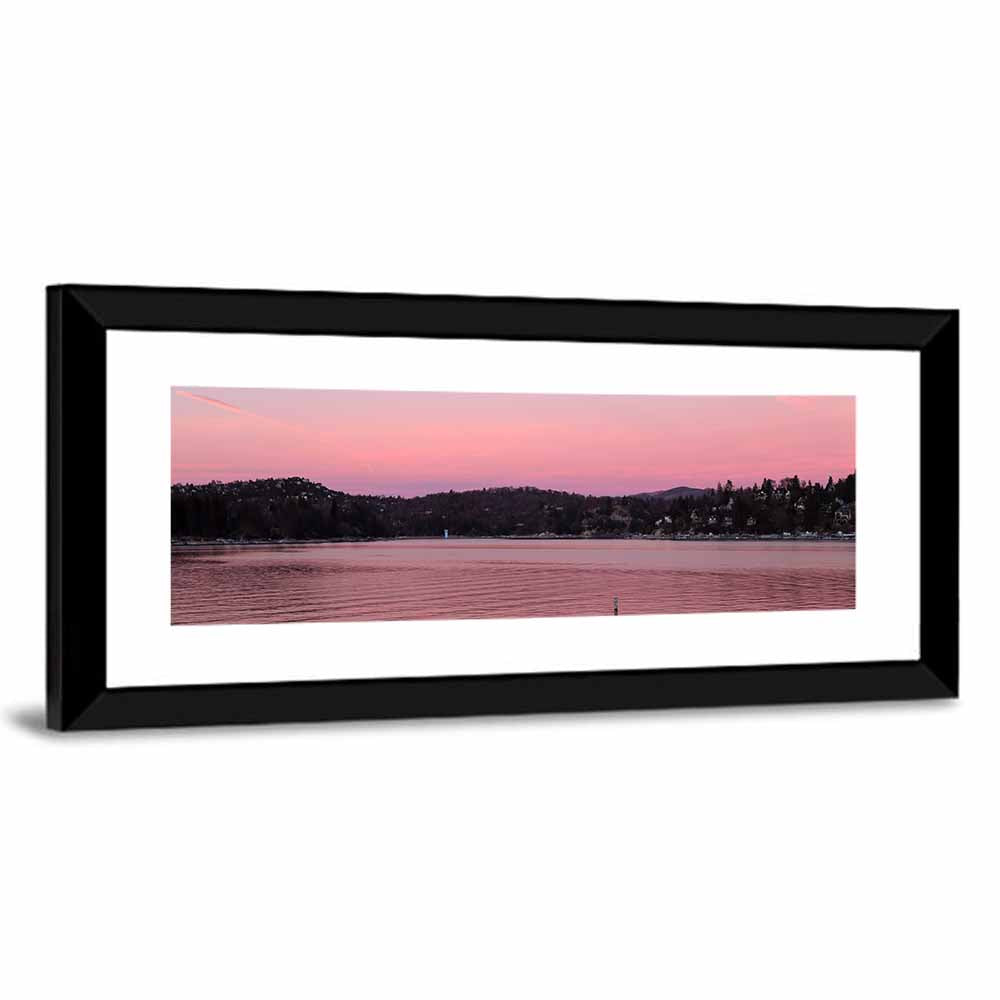 Lake Arrowhead Sunset Reflection Wall Art