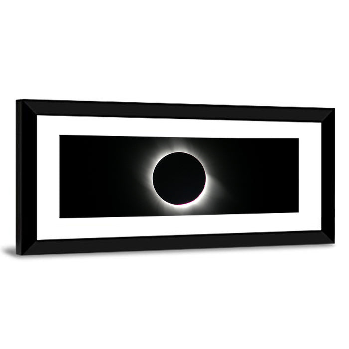 Centered Solar Eclipse Wall Art as a framed print